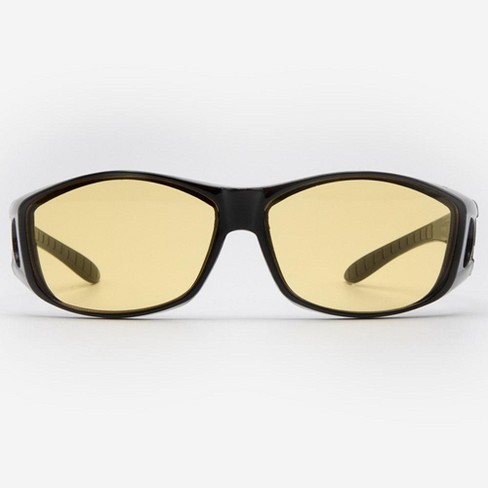 Unisex Men Women HD Night Vision Over Wrap Around Driving Glasses Sunglasses New 