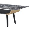 NicBex 47 Inch Rectangle Coffee Table with Marble Texture Tabletop and Open Shelf for Living Room,Dining Room,Bedroom - 4 of 4