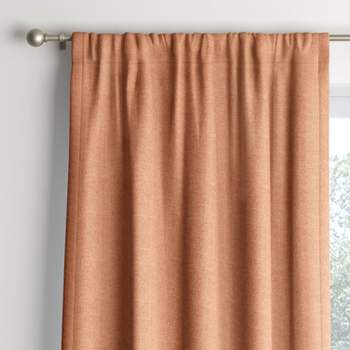 Room Darkening Heathered Thermal Window Curtain Panel Orange - Room Essentials™