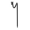 Achla Designs 14" Wrought Iron Leaf Design Outdoor Hose Guide Graphite: Weather-Resistant, No Assembly Required - 3 of 4