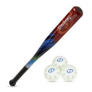 Spalding 29" Junior Bat and Ball Set – Includes 3 Training Balls, Beginner Backyard Baseball Fun, Ages 5+ - 1 of 4