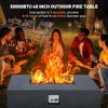 48''Patio Propane Fire Pit Table with 16 inch Tank Cover Side Table - 2 of 4