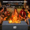 48''Patio Propane Fire Pit Table with 16 inch Tank Cover Side Table - image 2 of 4