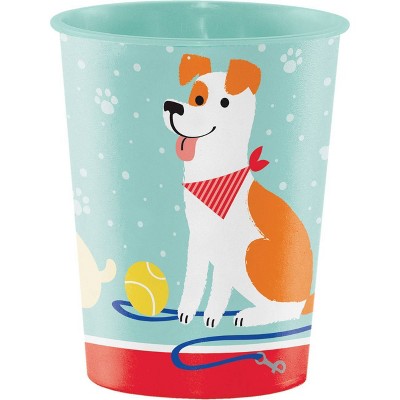8ct 16oz Dog Print Party Favor Cups