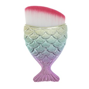 Unique Bargains Angled Mermaids Shape Foundation Brush 1 Pc - 1 of 4