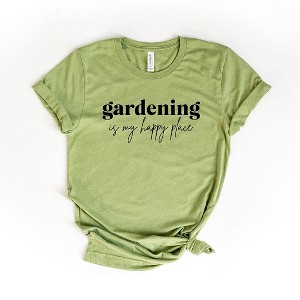 Simply Sage Market Women's Gardening Is My Happy Place Short Sleeve Graphic Tee - 1 of 4