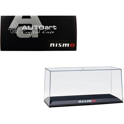 Collectible Display Show Case with Black Plastic Base "Nismo" for 1/18-1/24 Scale Model Cars by Autoart