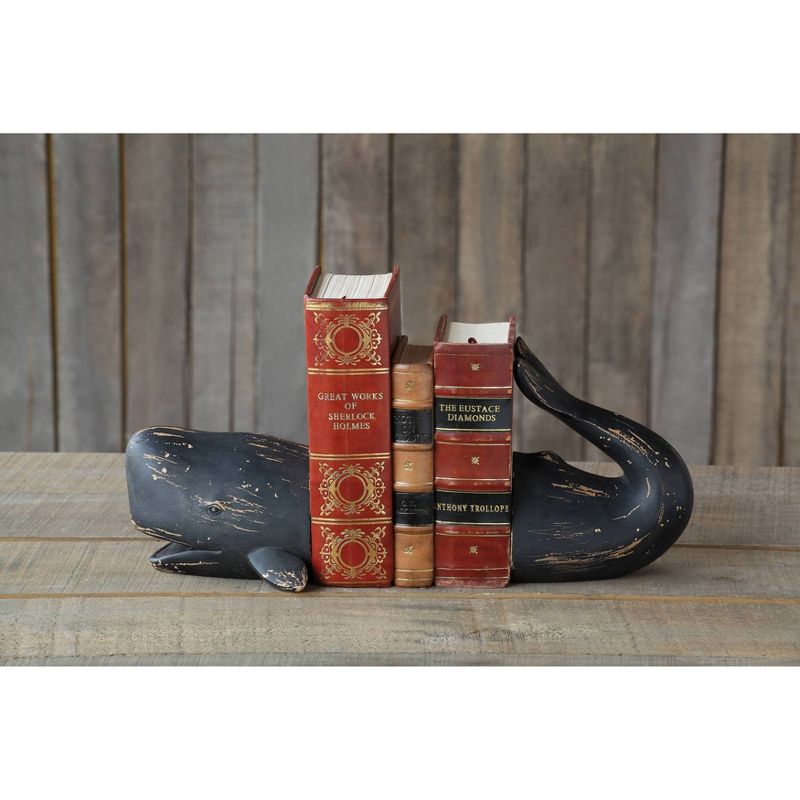 Resin Whale Bookend (6-3/4&#34;) - Storied Home, 4 of 6