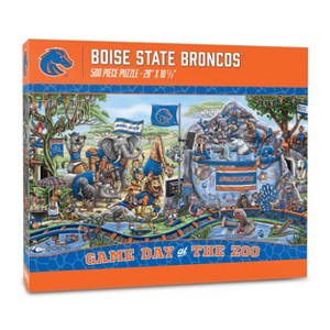 NCAA Boise State Broncos Game Day at the Zoo 500pc Jigsaw Puzzle: Animals Theme, Ages 10+ - 1 of 3