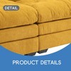 84" Chenille Comfy Deep Seat Loveseat,2-Seater Cloud Sofa,Modern Cozy Recliner Couch with 2 Throw Pillows - Leovsnove - 4 of 4