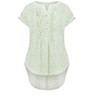 Avenue Women's Plus Size Button Pleat Print Top - 4 of 4