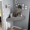 HOMES: Inside + Out Vondal Mid-Century Modern 3 Shelf Corner Floating Console TV Stand for TVs up to 50" - 4 of 4