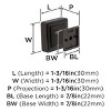 Amerock Eleva 1-3/16 inch (30mm) Length Cabinet or Furniture Knob - 3 of 4