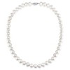 EVERLY JEWELRY | Sterling Silver 7.5-8mm Cultured Freshwater Pearl Strand Necklace, 18" - 2 of 4