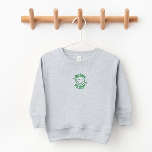 The Juniper Shop SmileyWorld Embroidered Be Good Do Good Smiley Toddler Sweatshirt - 2T - Heather Grey - 1 of 4