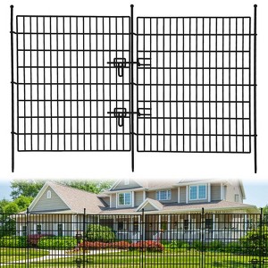 GustoWave Decorative Garden Fence,15 Panels No Dig Decorative Fence,32 in(H) X 36 ft(L) Animal Metal Wire Panel,Temporary Dog Fence- Horizontal - 1 of 4