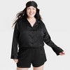 Women's 3pc Satin Long Sleeve Top and Shorts Pajama Set with Eye Mask - Auden™ - 3 of 3