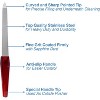 6ct Stainless Steel Nail Files, Metal Sapphire Grit — Reusable & Washable Fingernail Files - 3 of 4