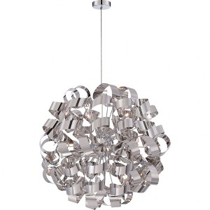Quoizel Lighting Ribbons 12 - Light Pendant in  Polished Chrome - 1 of 4