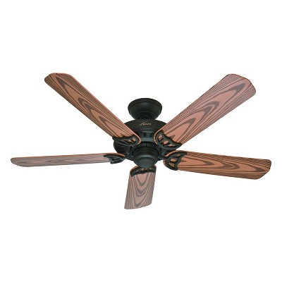 Hunter Fan Company 53126 Bridgeport Versatile Indoor/Outdoor 52 Inch Home Ceiling Fan without Light Fixture, New Bronze