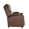 Bonrcea Modern Recliner Chair Padded Seat Velvet for Living Room Single Sofa Recliner Seat Club Chair Home Theater Seating - 3 of 4