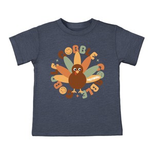 SmileyWorld Gobble Gobble Circle - Youth Short Sleeve Graphic T-Shirt and Toddler Short Sleeve Graphic T-Shirt - 1 of 3