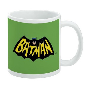 Batman Classic TV Series Logo Ceramic Coffee Mug, Novelty Gift Mugs for Coffee, Tea and Hot Drinks, 11oz, White - 1 of 4