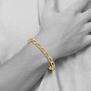 Black Bow Jewelry Men's 14k Yellow Gold, 6mm Open Link Chain Bracelet - 4 of 4