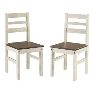 American Furniture Classics,Cottage Series Dining Chairs (Set of 2) in Distressed White - 1 of 4