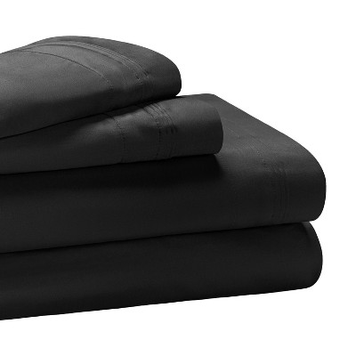Luxury Egyptian Quality Cotton 650 Thread Count Solid Deep Pocket Sheet Set by Blue Nile Mills