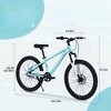 VisioGear Bicycles, 24 Inch Mountain Bike for Kids, Mountain Bike with Single Speed, Blue, 63.78"*24.8"*37.2" - 2 of 4