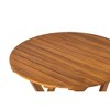 Wooden Folding Patio Furniture for Garden Backyard Balcony Porch w/ 1 Coffee Table and 2 Foldable Chairs - 4 of 4