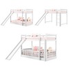 NicBex Twin Over Twin Bunk Bed with Guardrail,Loft Bed with Convertible Ladder and Slide,Modern Bunk Beds,Noise Reduced Bunk Beds for Bedroom - 4 of 4