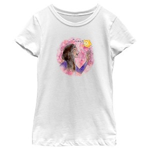 Girl's Wish Asha Watercolor Portrait T-Shirt - 1 of 4