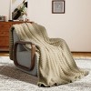 White Warm Blanket with Breathable and Soft for Couch and Bed - 2 of 4
