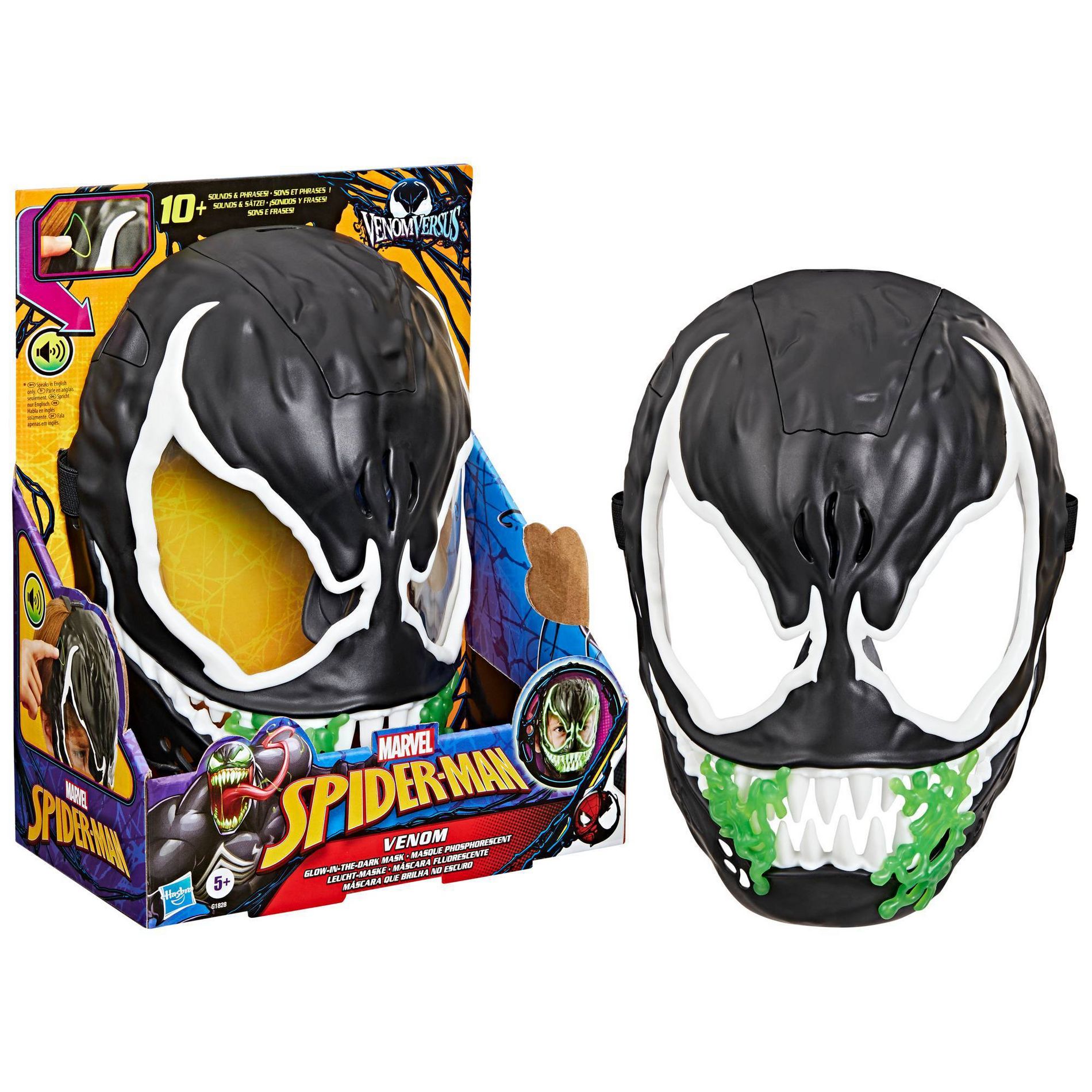 Marvel Spider-Man Venom vs Venum Glow-In-The-Dark Mask