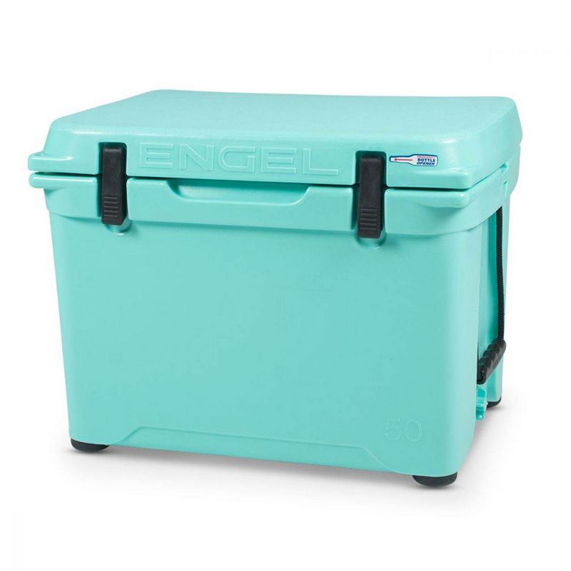 ENGEL 48 Quart 60 Can High Performance Durable Seamless Rotationally Molded Plastic Ice Cooler with Compression Latches, Sea Foam, 3 of 7
