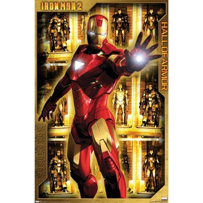 Trends International Marvel Cinematic Universe Iron Man 2 Hall Of Armor Unframed Wall Poster Prints Target