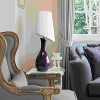 Lalia Home 29" Eggplant Contemporary Table Lamp with Slanted White Shade Purple - 4 of 4