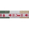 Red and White Deer and Tree Wired Ribbon – Polyester Holiday Set of 2 by Melrose - 2 of 3