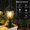 Gulches 12-94.5" Solar Lantern Post, Adjustable Height, Weatherproof, Vintage/Contemporary Design for Yard & Driveway - 4 of 4