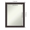Amanti Art Rustic Pine Narrow Petite Bevel Wood Bathroom Wall Mirror - 4 of 4