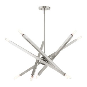 Livex Lighting Moco 10 - Light Chandelier in  Brushed Nickel - 1 of 1