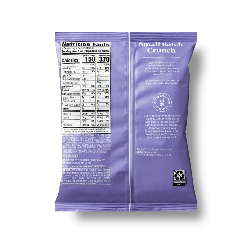 Parmesan Garlic Kettle Potato Chips - 2.5oz - Good &#38; Gather&#8482;, 4 of 7