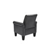 Modern Accent Chair, Faux Leather Comfy Reading Armchair, Upholstered Single Seat Sofa Chair With High Backrest for Living Room Bedroom Office - 3 of 4