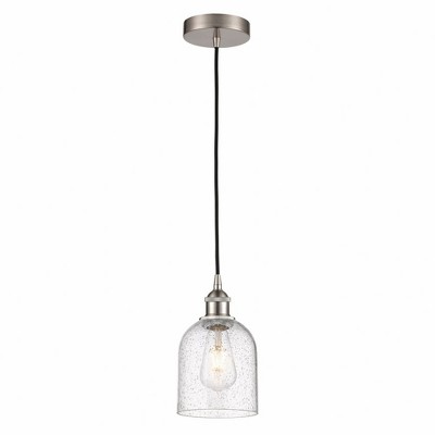 Bella - 1 Light Cord Hung Mini Pendant In Industrial Style-9.5 Inches Tall and 5.5 Inches Wide