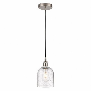 Bella - 1 Light Cord Hung Mini Pendant In Industrial Style-9.5 Inches Tall and 5.5 Inches Wide - 1 of 1