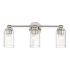 Livex Lighting Whittier 3 - Light Vanity in  Brushed Nickel - 4 of 4