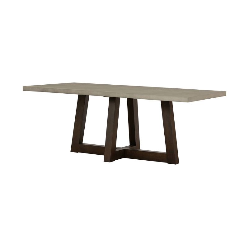 Rectangle Elodie Concrete/Oak Dining Table Dark Gray - Armen Living, 2 of 8