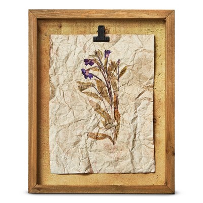 tagltd Wildflower Shadow Box Wall Art Plum